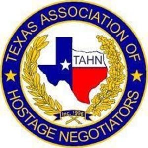 A seal that says texas association of hostage negotiators.